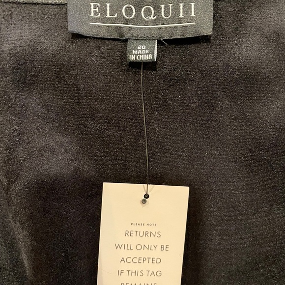 Eloquii Black Leather Women's Jacket - Picture 7 of 8